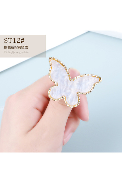 Choice TS12 Halo Dyed Amber Resin Ring Color Palette For UV LED Polish Gel Mi...