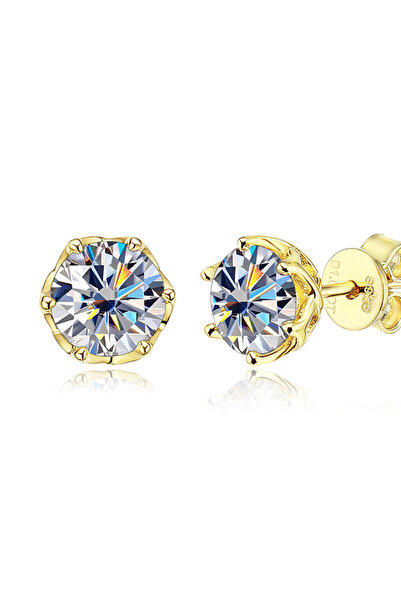Choice 0.5 CT X 2 WHITE JoyceJelly 1/2/4CT D Color Moissanite Diamond Stud Ea...