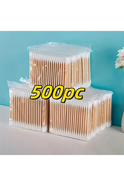 Choice1 500pcs 500pcs Bamboo Double-Ended Cotton Swabs Gentle for Ears Makeup...