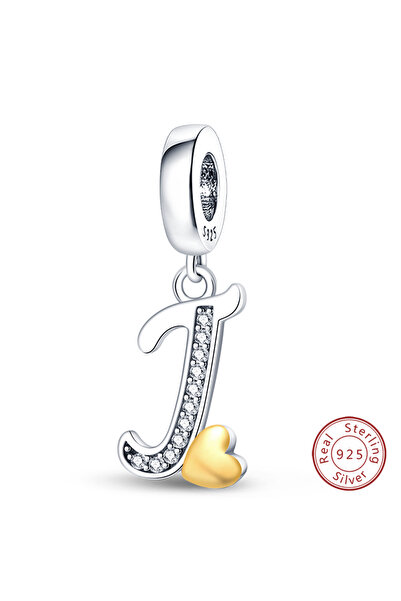 Choice12 PAC368-J Original 925 Sterling Silver Charm Beads Classic Gold Heart...