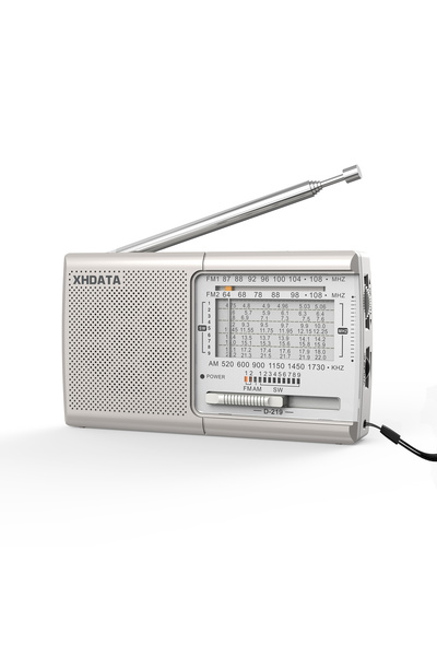 Choice1 راديو محمول D219-1k-white XHDATA D219 AM FM MW موجات قصيرة نطاق عالمي...