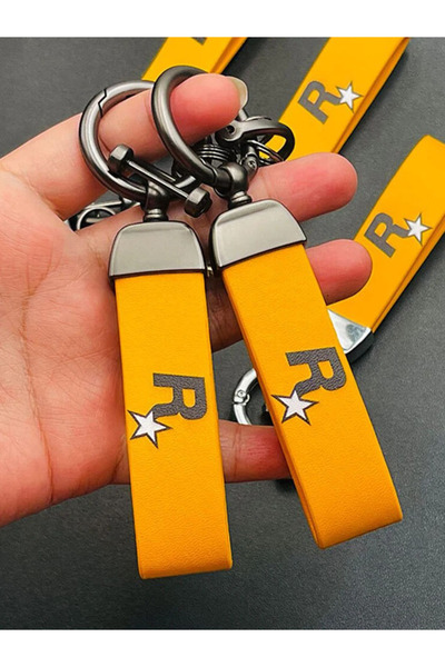 Choice YELLOW Durable Yellow Multi-Pendant Key Holder Strap with Nylon Webbin...
