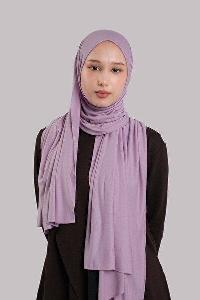 HÜRREMBONE SARAYDAN GELEN GÜZELLİK Lilac Plain Classic Shawl Viscose Fabric L...