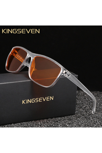 Choice F9-Transparent KINGSEVEN 99% Anti-Blue Ray Glasses Transparent Lens Ey...