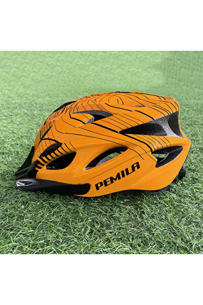 Choice3 L 58-61CM V-120V-Orange PEMILA خوذة ركوب الدراجات مبطنة مريحة خفيفة ا...