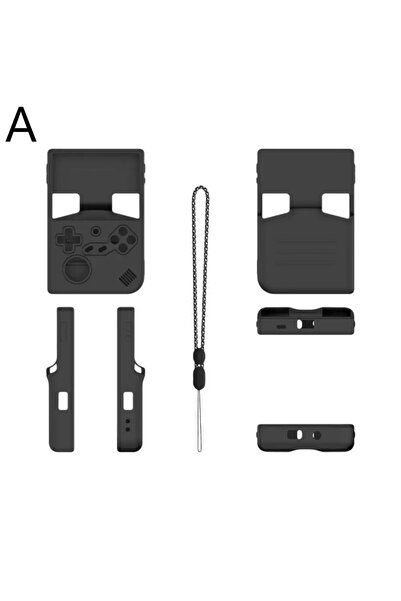 Choice Black Soft Silicone Case For ANBERNIC RG40XXV Game Console Shockproof ...