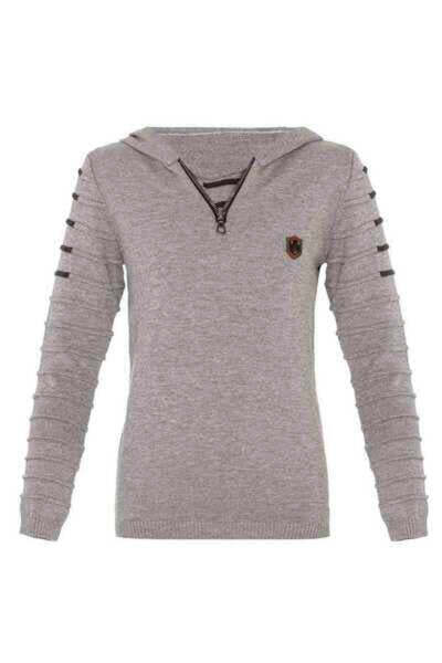 Cipo&Baxx Bp106 Hooded Gray Children's Sweater