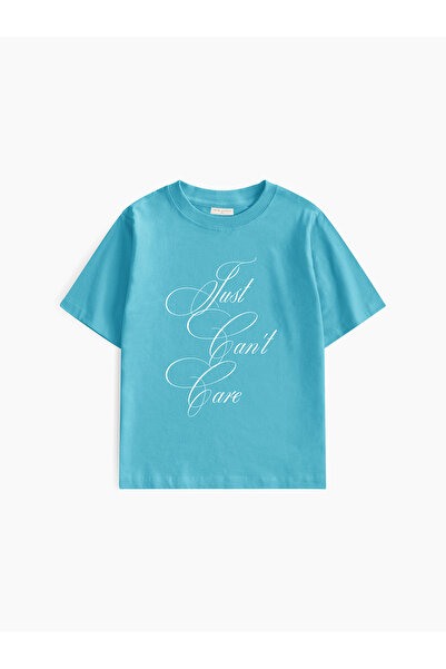 lethestudios Can't Care Baskılı Baby Tee