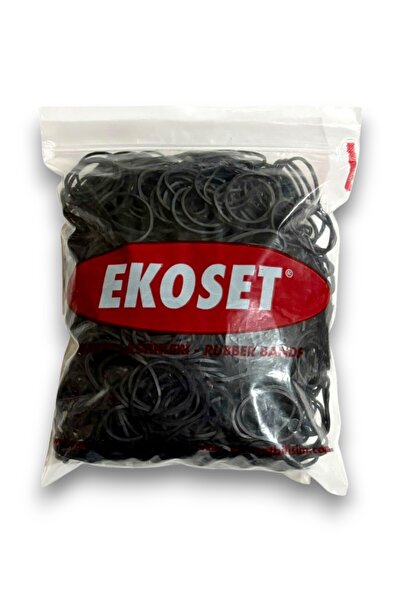ekoset Black Pack Packaging Buckle Coin Rubber 1000 Pieces 40mm