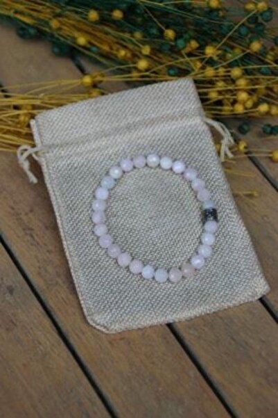 OSMANLI DEĞERLİ TAŞ Certified Morganite Natural Stone Bracelet