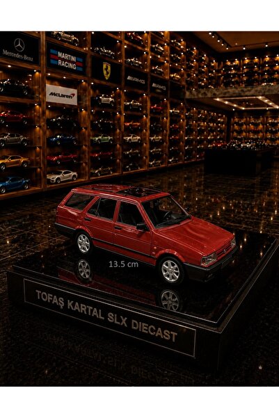 OYUNCAKSAHİLİ Kartal SLX 2001 Nostalji Model Metal 13.5 cm Araba Kapılar Açılr Işık Ses Efektli Koleksiyon Çekbırak Model Metalic Kırmızı