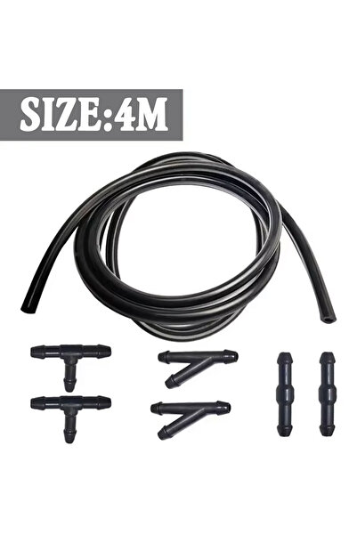 Choice3 4M 1/2/3/4mUniversal Windshield Washer Nozzle Hose Tube Pipe W/ Conne...