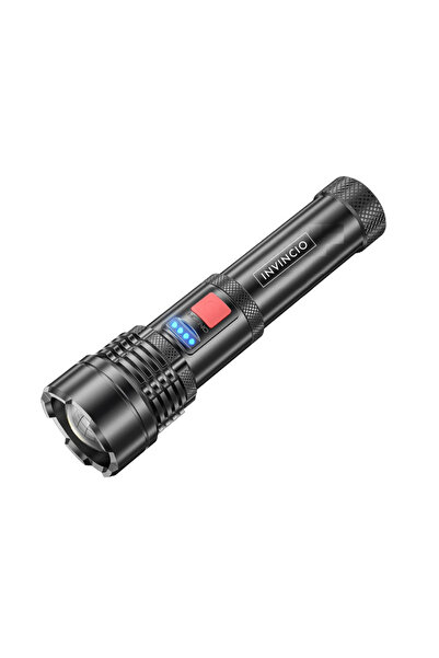 INVINCIO Lanterna Led Invincio, aluminiu, acumulator incorporat, rezistenta, ...