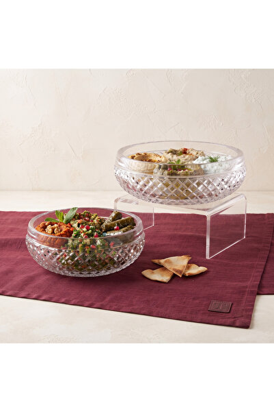 AKDEN STORE Cutting Decor Handcrafted Presentation Bowl Set of 2 Bowls