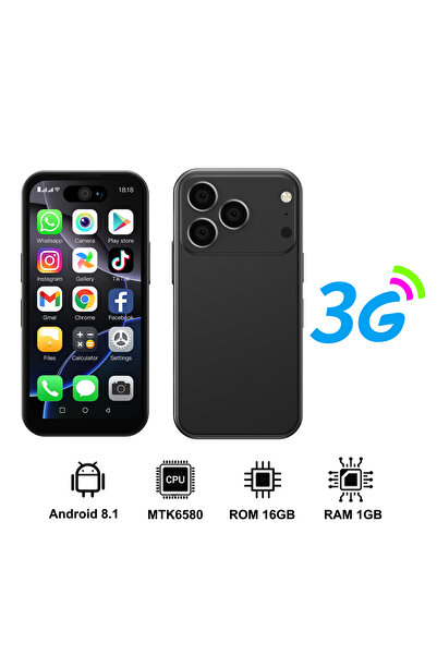 Choice1 1g 16g black SERVO 17PRO MAX Android Mini Smartphone 3G WCDMA Dual SI...