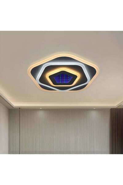 OEM Candelabru LED NEXA 3D 40 W, diametru 23 cm, lumină rece/caldă/neutră, alb