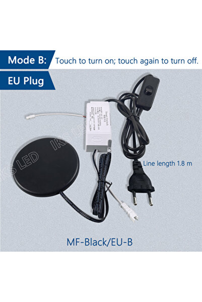 Choice10 Black-EU Plug-B EU/US Plug 110-240V Wooden Touch Sensor Switch Penet...