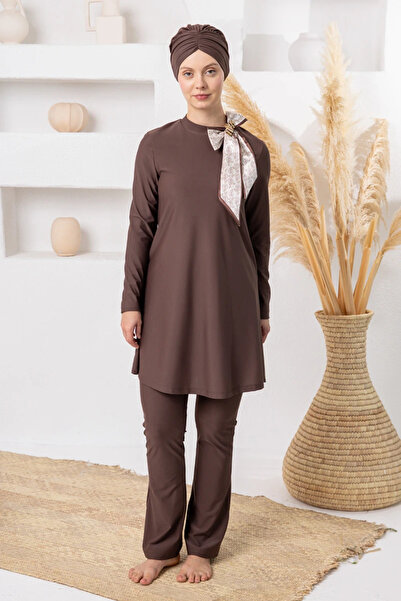 Adasea 261123 Women's Long Sleeve Hijab Swimsuit