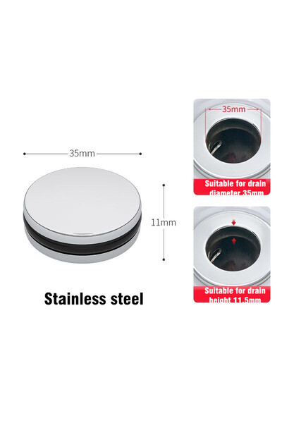 Choice Style-A 99% Universal All Brass Pop-Up Bounce Core Basin Drain Filter ...