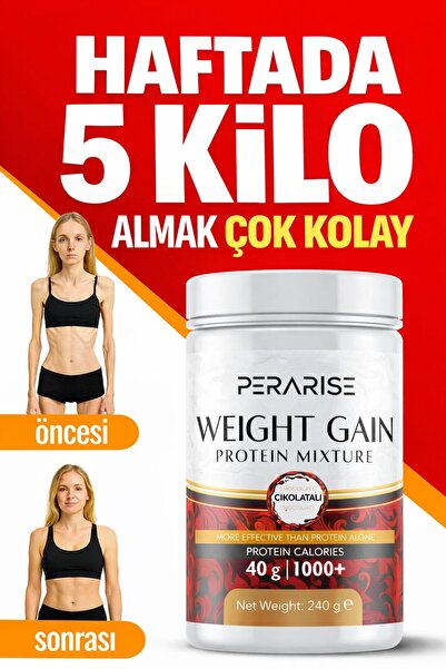 PeraRise Yüksek etkili İştah açıcı Kilo-aldirici Muz Kakao Aromali Tozu Besin...
