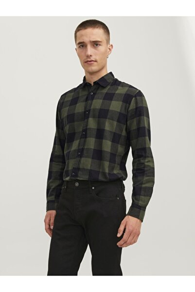 Jack & Jones Καρό Πουκάμισο Στενής Γραμμής Καρό Πουκάμισο