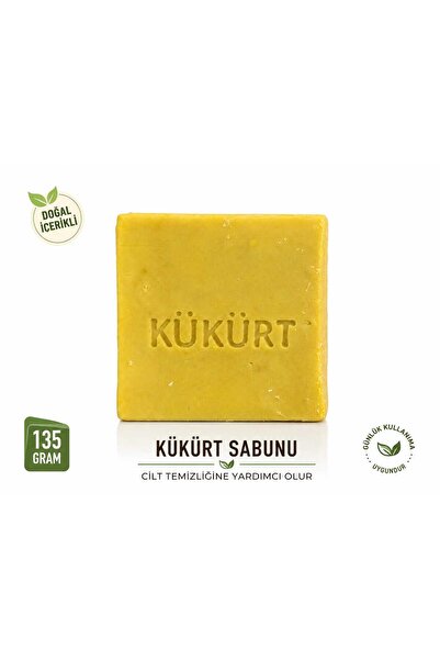Doğal Kükürt Sabunu 135 gr – Kükürtlü Sabun – Cilt Temizliği İçin
