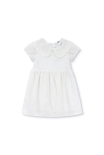MOTHERCARE Kız Bebek Elbise Çiçek Baskılı Bebe Yaka Kısa Kol