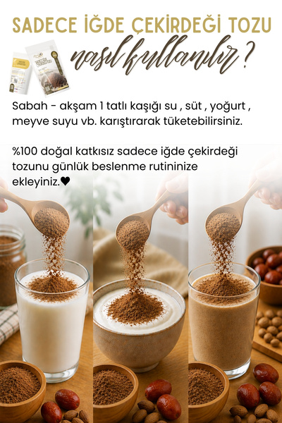 EMİNE TÜRK ANNEMELİ 250 gr Sadece Iğde Çekirdeği Tozu Unu (İĞDE ÇEKİRDEĞİNDEN ÖĞÜTÜLMÜŞTÜR) % 100 Doğal