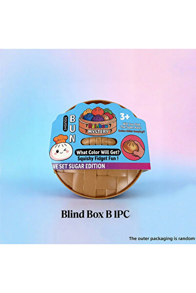 Choice Random 1PC Cute Bubble Blowing Bun Squishy Set Soft Stress Relief Sque...