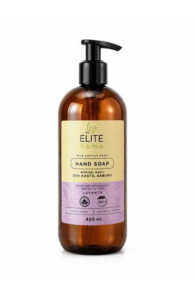 The Elite Home Lavanta Yağlı Kastil Sıvı Sabun 400 ml | Doğal Bitkisel Cilt T...