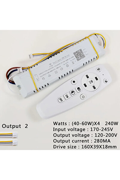 Choice (40-60W)X4 240W APP Control LED Driver 2.4G Remote Intelligent LED Tra...
