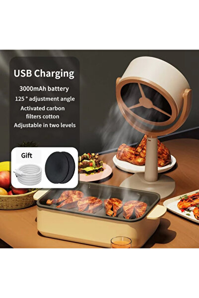 Choice USB Charging Electric Desktop Range Hood USB Adjustable Angle Portable...