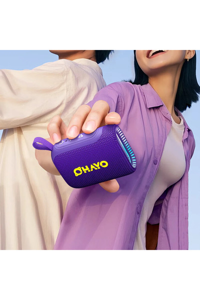 Choice1 PURPLE Ohayo S5 Wireless Portable Speaker Bluetooth 5.3,10W Loud Deep...