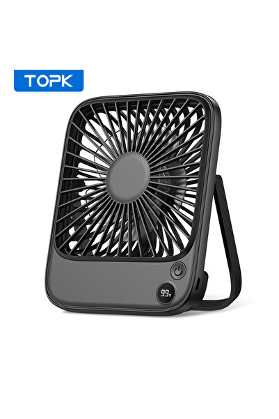 Choice5 Black 2000mah TOPK Rechargeable Portable Fan Electric Mini fan for Ca...