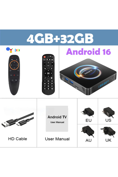 Choice13 جهاز استقبال تلفزيوني ذكي X66 بنظام أندرويد 16، ذاكرة 8 جيجابايت + 2...