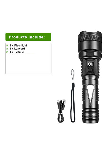 Choice3 Built-in battery 2000000LM Super Powerful Flashlights USB Rechargeabl...