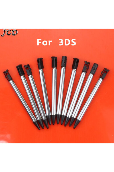 JCD For 3DS Metal 10PCS Metal Telescopic Stylus Plastic Stylus Touch Screen P...