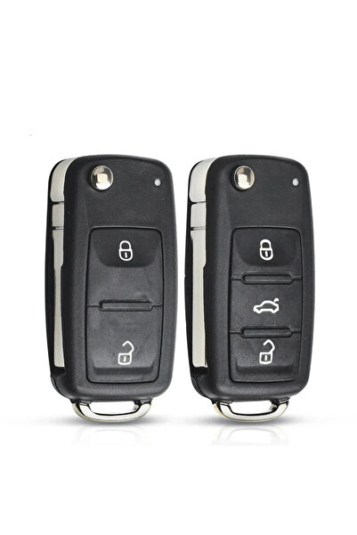Choice1 2 Buttons Flip Remote Folding Key Shell Case For VW VOLKSWAGEN Tiguan...