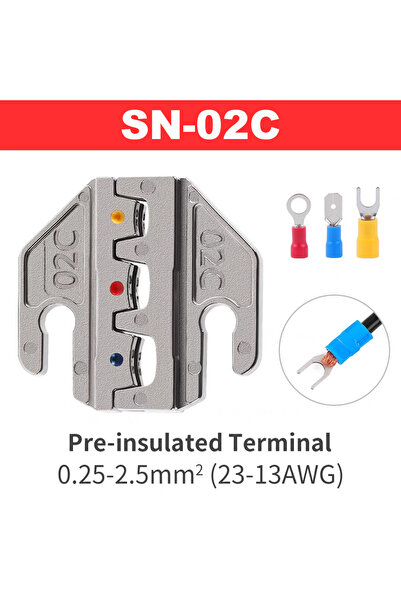 Choice3 SN-02C SN Crimping Tool Pliers Crimp Jaw Set, 4mm Slot Jaws, SN-48B/5...