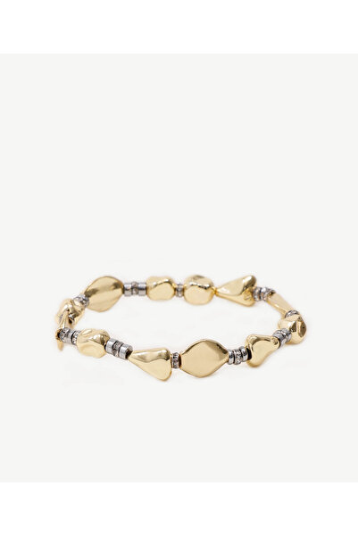 Yargıcı Gold Bracelet with Glass Stone Detail