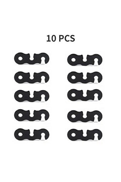 Choice Black 10Pcs 10pcs Adjustable Camping Tent Cord Rope Buckle S Type Tens...