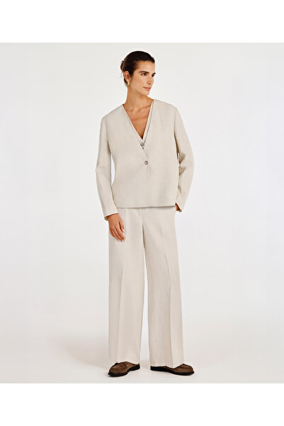 Yargıcı Single Button Collarless Jacket