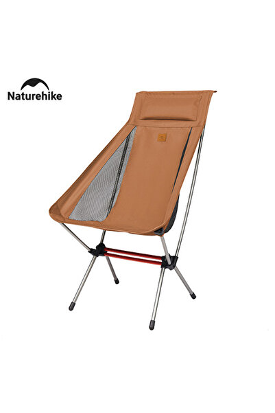 Naturehike Yellow-L Camping Moon Chair High Back Ultralight Folding Chair Por...