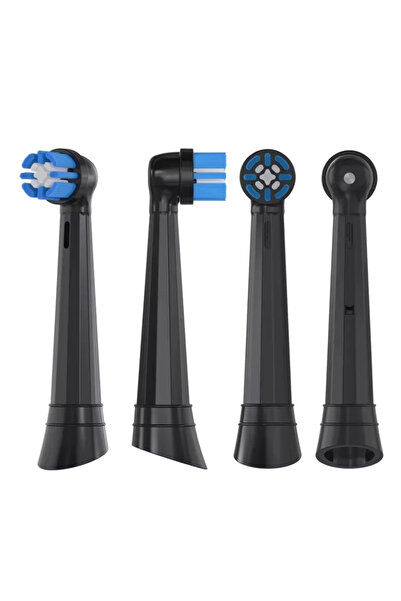 Choice1 4pcs Black 4Pc Replacement Brush Head For Oral B IO10/9/8/7/6/5/4/3/2...