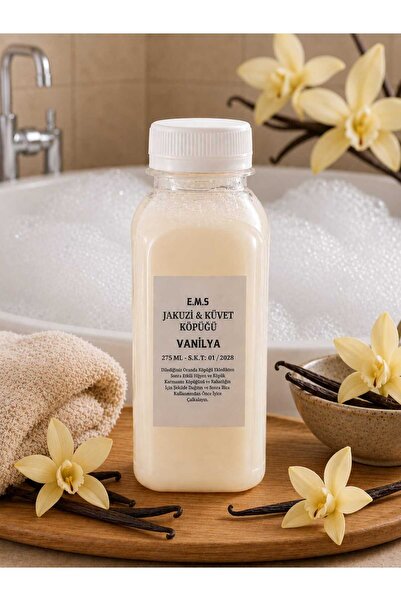 E.M.S AVM VANİLYA KOKULU JAKUZİ & KÜVET KÖPÜĞÜ YOĞUN KOKU VE YOĞUN KÖPÜK 275 ML.