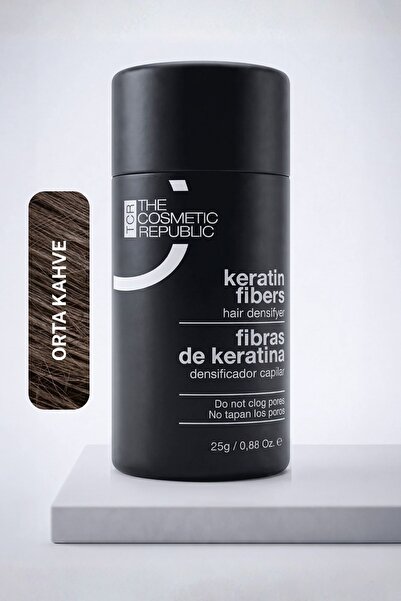 Dolgunlaştırıcı Keratin Saç Fiberi 25 gr – Orta Kahve