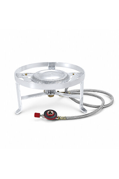DLC Portable Gas Stove for Camping and Outdoors - Diameter 15.5 - Silver - CM...
