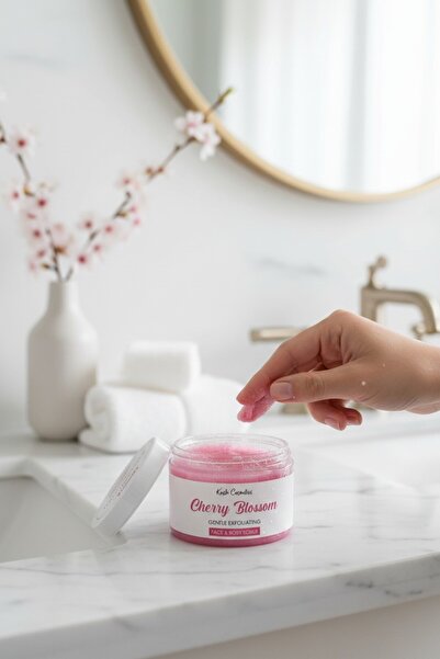 KASH Besleyici Arındırıcı Nemlendirici Vücut Peelingi - KİRAZ ÇİÇEĞİ 135g