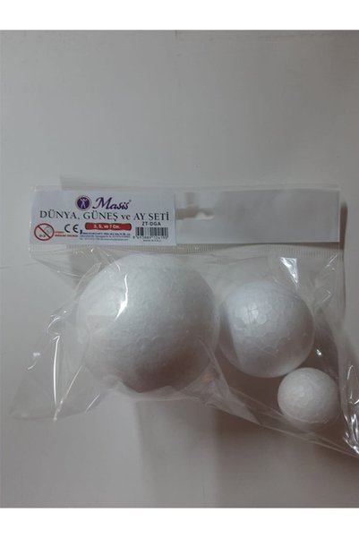 Masis Dünya Güneş ve Ay Seti 3 Adet (3, 5,ve 7 Cm) ZT-DGA