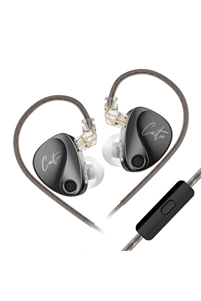 Choice Black MIC KZ Castor in Ear HiFi Earphone 2DD Dynamic High-end Tunable ...